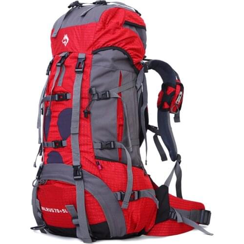 Jungle King outdoor heavy climbing bags camping travel backpacks wholesale 70+5L professional waterproof nylon Hiking Backpack