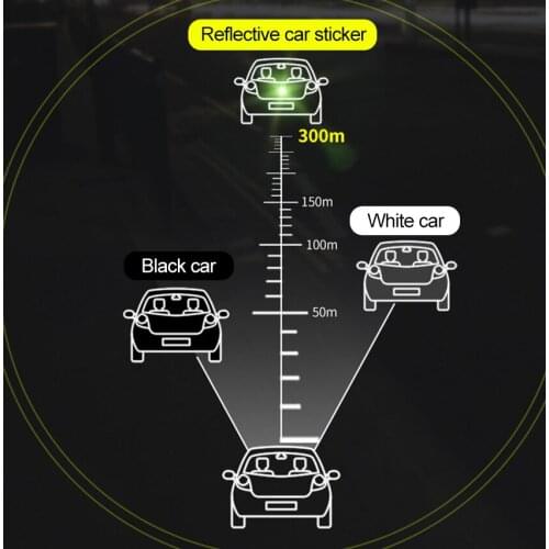 New boot safety warning reflective sticker reflective backlight protection for Audi A4 Avant A4 Cabriolet A6L A8L
