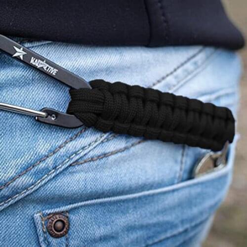 Tactical Backpack Military Nylon Hanging Buckle High Strength Nylon Chain Backpack Key Hook Webbing Belt Clip Climbing Carabiner