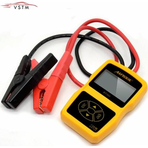 New AUTOOL BT360 12V Digital Car Battery Tester for Flooded GEL BT-360 12 Volt Automotive Battery Analyzer CCA Multi-language