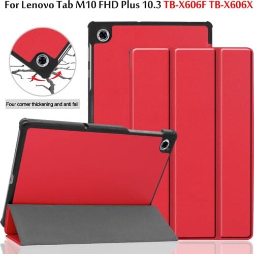 Ultra Slim Magnetic Folding Flip Case For Lenovo Tab M10 FHD Plus 10.3 TB-X606F/X606X 10.3" Smart Cover Funda Skin Stand Shell