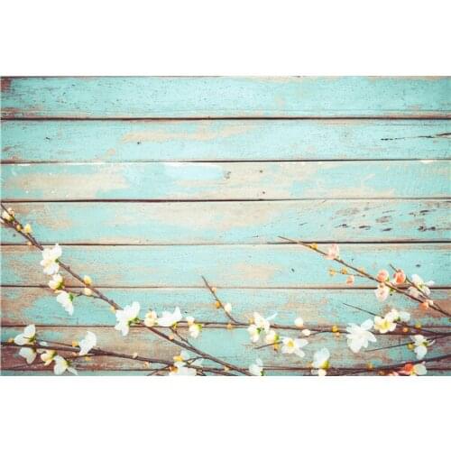 Vinyl Custom Photography Backdrops Props Flower and Wood Planks theme Photo Studio Background 20212-2145