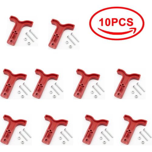 Gray Red Powerbank T handle SH50 plug connector 50 amp dual pole battery 50A 600V 2 bolts and 2 nuts hand