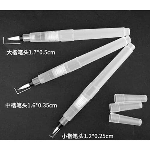 3 Size Water Absorbing Storage Soft Pen Water Soluble Colour Lead Solid Watercolor Sketch Pen Paint Brushes for Acrylic Painting