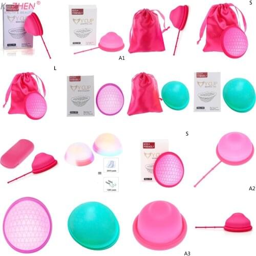 1PCS Menstrual Disc With Flat-fit Design Extra-Thin Sterilizing Silicone Menstrual Cup Period Copa With Silicone Case For Women
