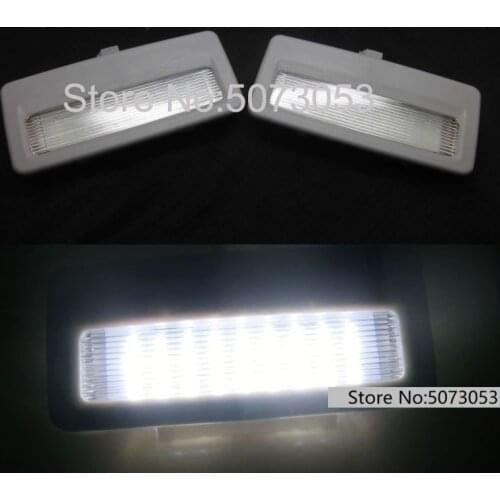 2PCS Xenon white Gray shell LED Vanity Mirror light make-up Lamp Light for BMW F10 F11 F01 F02 F03 F04 F07 high brightness
