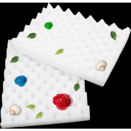 2pcs/lot Foam Drying Pads Cake Mold Shaping Sponge Mat DIY Cake Fondant Sugarcraft Flower Tool Kitchen Baking Tools