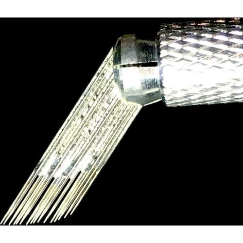 200Pcs 3 rows 16 needles Permanent Makeup Eyebrow Tattoo Blades Microblading Needle For Embroidery Manual Tattoo Pen