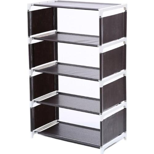 4/5 Layers Multipurpose Non-Woven Free-Standing Shoe Rack Dustproof Cloest Entryway DIY Stand Storage Organizer Shelf