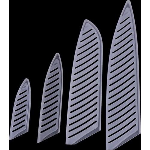 4pcs Transparent Knife Cover Kitchen Knife Blade Protector Cover For 3/5/7/8 Inch Knife