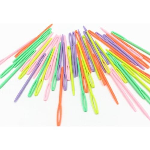 50Pcs Mixed Needles Pendants Tip Acrylic Big Eye Beading Fashion Jewelry DIY Findings Charms 70mm