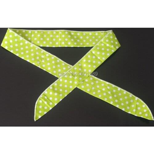 50Pcs Green Scarves towel Body Ice Cooling Bandana Scarf Wrap Headband Outdoor Summer Neck Cooler ice scarf Towel