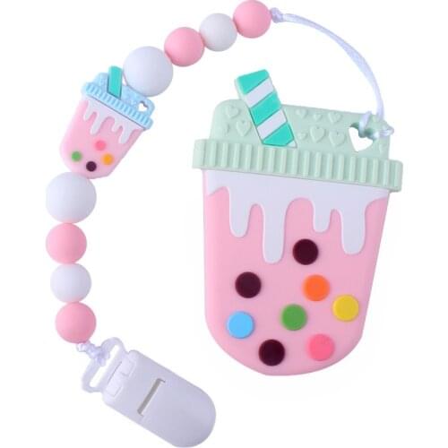 1pc Baby Silicone Beads Food Grade Ice Cream Teether Silicone for Beads DIY Toy Nursing Pacifier Clip Children Product