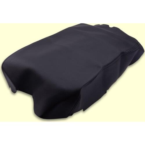 Black Thread Microfiber Leather Center Console Armrest Lid Cover fit for Toyota Tundra 2007 2008 2009 2010 2011 2012 2013