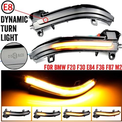 For BMW 1 2 3 4 Series X1 F20 F21 F22 F23 F30 F31 F34 F32 E84 Dynamic Turn Signal LED Rearview Mirror Indicator Blinker Light