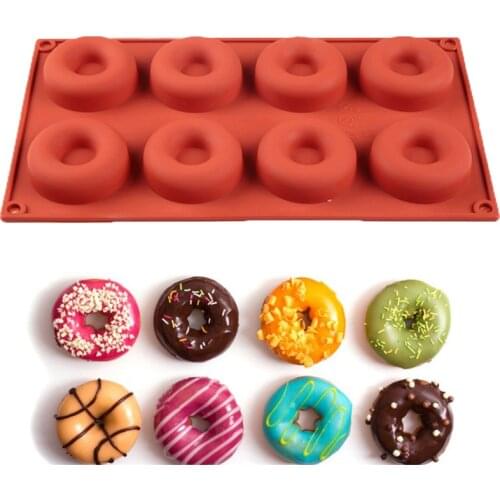 Family Food Grade Silicone Donut Baking Non-stick Mold Making Tool Baking Non-stick and Heat-resistant Kitchen DIY Baking Tools