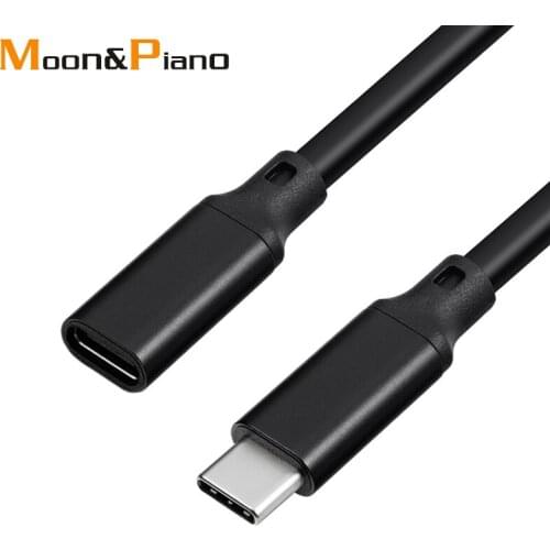 USB C Extension Cable Type C Extender Cord Function 10Gbps Wire Male to Female USB 3.1 USB-C USB 5A Charging Data Cord