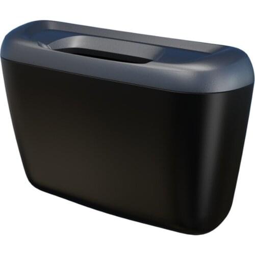 Mini Vehicle Auto Dustbin Insulation Trash Can Black, Blue, Gray Silver SD-1601 19Mar14