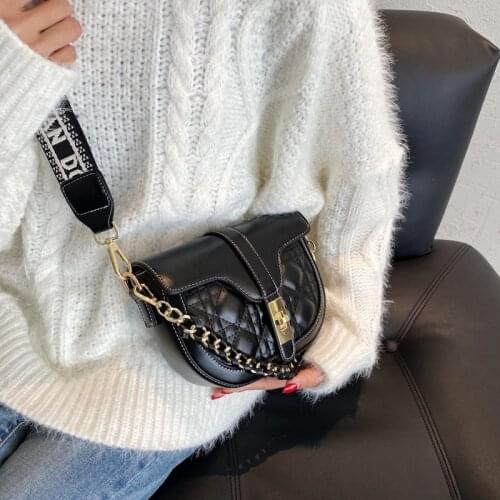 Fashion Shoulder Bag Women Handbag PU Leather Chain Purse Crossbody Bag Elegant Crossbody Massager Bag Desinger Retro Hobo