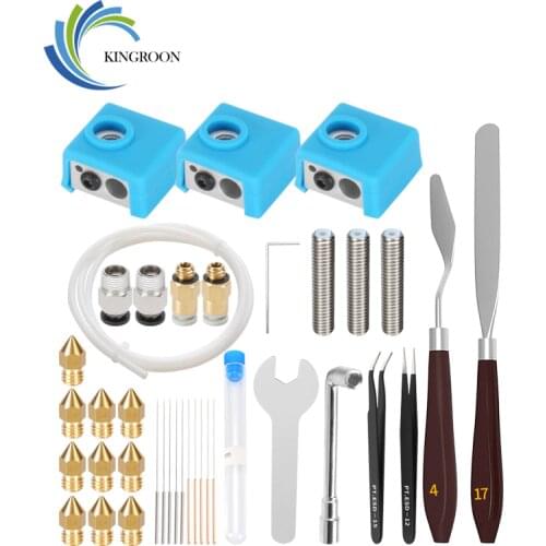 KINGROON 3D Printer Kit MK8 MK7 42 Piece Set Tool Kit Removal Clean Nozzle Filament Needle For 3D Printer Creality Ender3