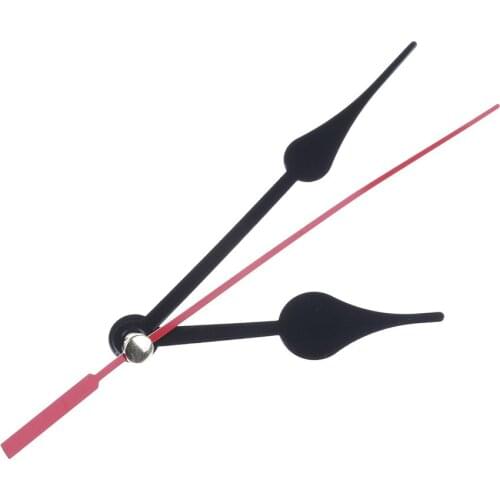 DIY Wall Clock Repair Parts Kit Supplies Quartz Clock Movement Mechanism Hands Black and Red