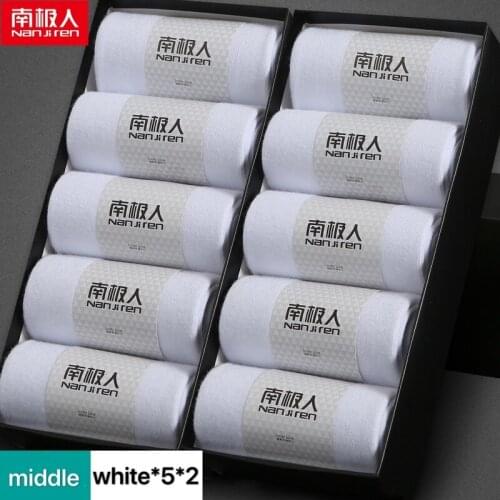 Nanjiren 10 pairs of mens socks in tube cotton deodorant sweat-absorbent mens socks stockings mens socks cotton trend