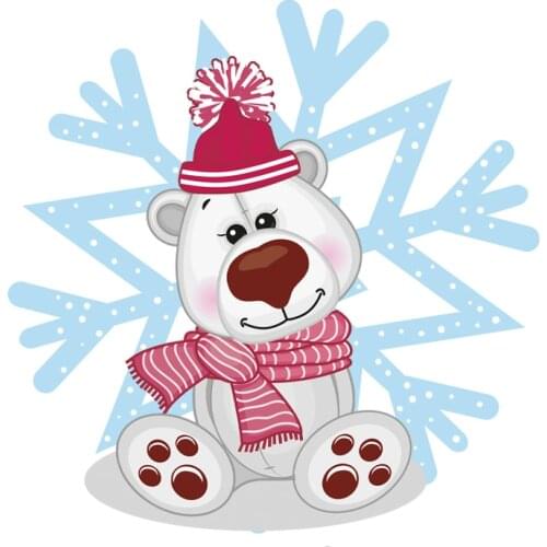 Snowflake Snow Man Heat Transfer Patches Diy Vinyl Stickers On Clothes Series Striped Patches Kids Iron On Hoodie Clothes Sticke
