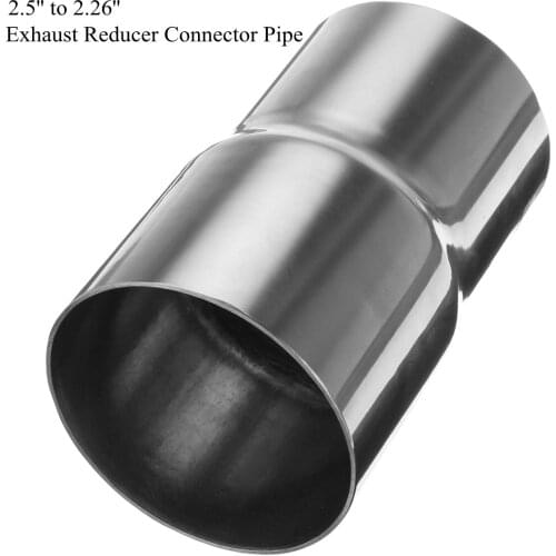 NEW 2.5'' to 2.26'' Stainless Steel Flared Turbo Exhaust Reducer Connector Pipe Tube 63.5mm to 57.5mm