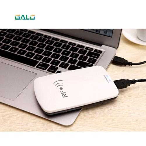 RFID UHF USB Desktop card reader writer encoder 902Mhz-928Mhz 865MHz-868MHz with free English software uhf rfid card test sample