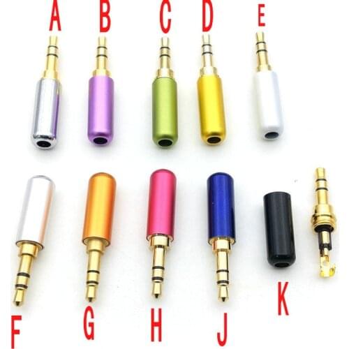 4PCS 3.5mm Plug Audio Adapter For DIY Stereo Headset Earphone/Repair Earphone connector