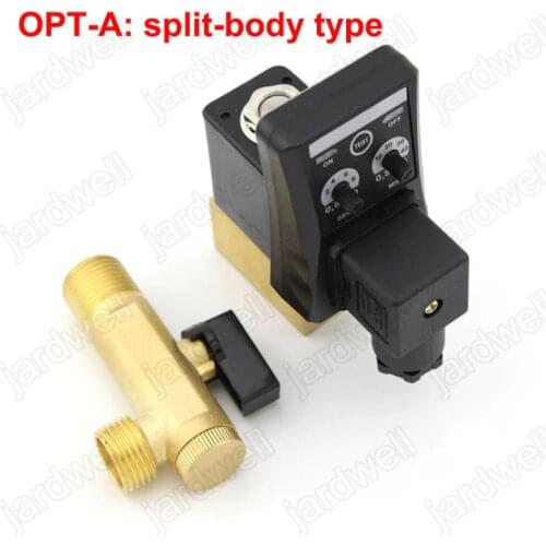 37995917 Solenoid Condensate Auto Drain Valve with Timer AC220V G1/2" for Ingersoll Rand Air Compressor