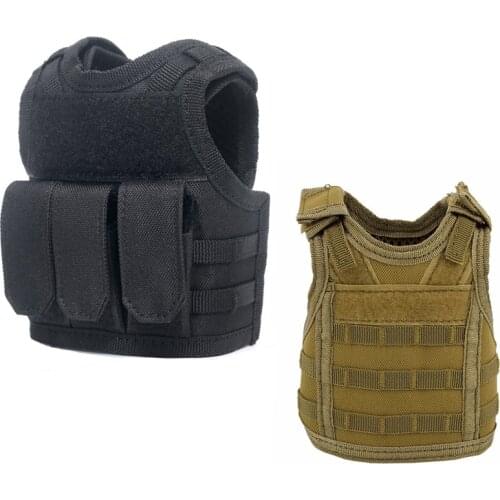 Tactical Premium Beer Military Molle Mini Miniature Hunting Vests Beverage Cooler Adjustable Shoulder Straps Vest Camouflage