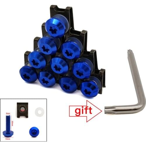 For Yamaha XMAX125 XMAX250 XMAX400 XMAX300 VMAX v max Universal Motorcycle Fairing Body Bolts Scooter Clips Screw Nuts M6