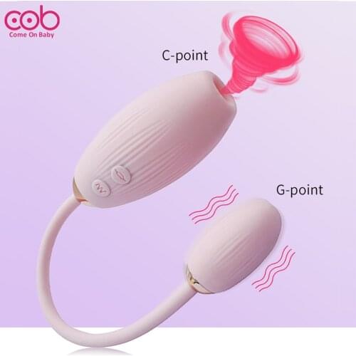 Viginal Sucking Vibrator With Vibrating Egg 2 in 1 Nipples Clit Sucker G-Spot Clitoris Stimulator Sex Toys For Women Adults