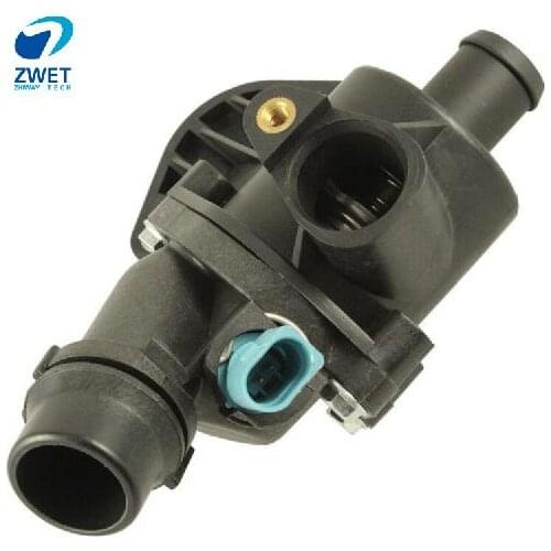 ZWETCar For Audi A4 Thermostat Housing with Sensor for A4 Quattro 1.8L Car-Coolant-Thermostat-Housing-Assembly-06B-1/06B121111K