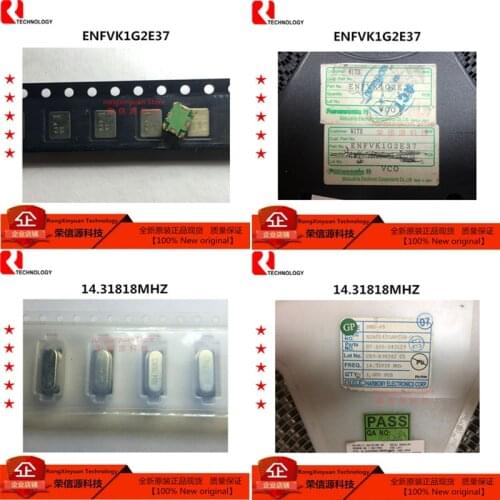 10 pcs ENFVK1G2E37 Marking: K37 SMD XSA01431AFC1H-O 14.31818MHZ H14.318C1 SMD 14.31818 Crystal oscillator 100% New original