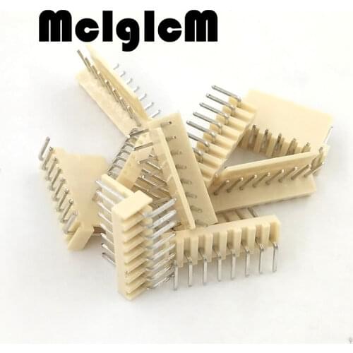 Free shipping 1000pcs male right angle material KF2510 8pin 8pins Connector Leads pin Header KF2510-8AW 2.54mm connector
