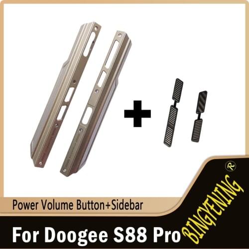 For Doogee S88 Pro Housing A Frontal Shell Middle Side Metal Frame Housings Case Middle Power Volume Button Repair Parts