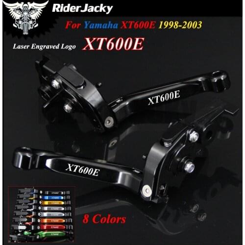 For Yamaha XT600E XT 600E 1998-2003 1999 2000 2001 2002 Full Black Motorcycle Accessories CNC Adjustable Brake Clutch Lever