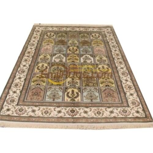 Home Handmade Wool Rugs Persian Silk Floral Area Rugs Carpet