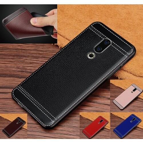 Leather Cases For Meizu 16 Phone Fitted Case For Global Version Meizu 16th 16 th Soft TPU Back Case For Meizu 16th Plus 16 Plus