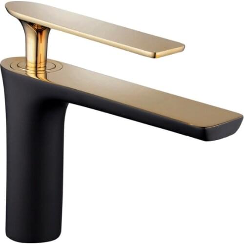 Basin Faucets Brass Sink Mixer Tap Hot & Cold Black/White/Chrome Bathroom Faucet Single Handle Toilet Sink Water Crane Mixer