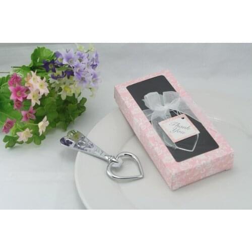 Quevinal Free shipping 100pcs LOVE Bottle Opener Key Wine Opener Heart Shape Beer Bottle Opener Wedding Favor Gift With Pink Box