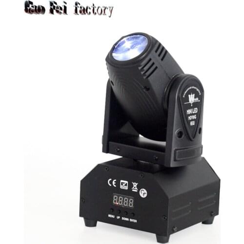 DJ Lights Mobile DMX Light 10W LED Beam Moving Head RGBW Sound Activated Control For Disco Show Club Dance Party Wedding Bar