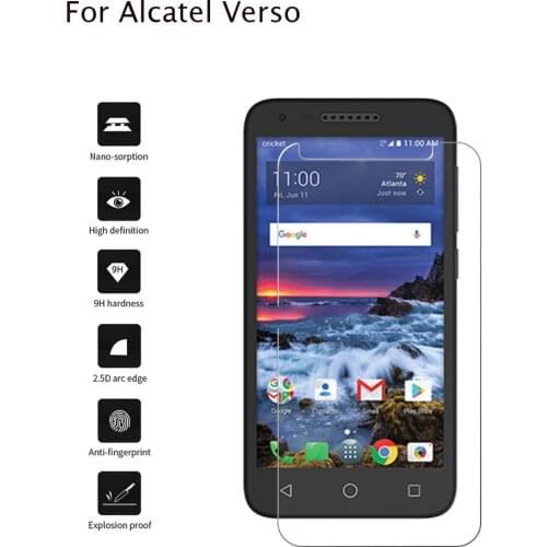 2pcs Smartphone 9H Tempered Glass for Alcatel Verso Explosion-proof Protective Film Screen Protector cover phone