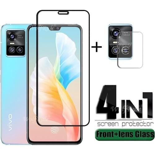 4-in-1 For Vivo S10 Pro Glass For ViVo S10 Pro Tempered Glass Full Cover Protective Screen Protector For Vivo S10 Pro Lens Glass
