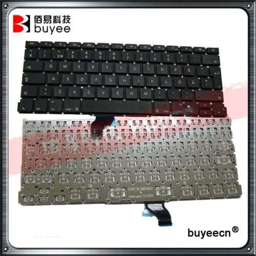 A1502 Swedish Keyboard For Macbook Retina Pro 13 Inch Laptop SW Version Keyboards Replacement 2013 2014 2015