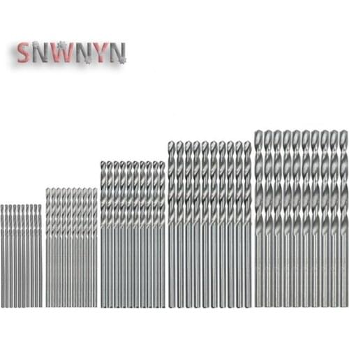 40/50PCS HSS High Speed Steel Twist Drill Bit Set Straight Shank Drill Electric Drill Power Tool Accessories For Woodworking