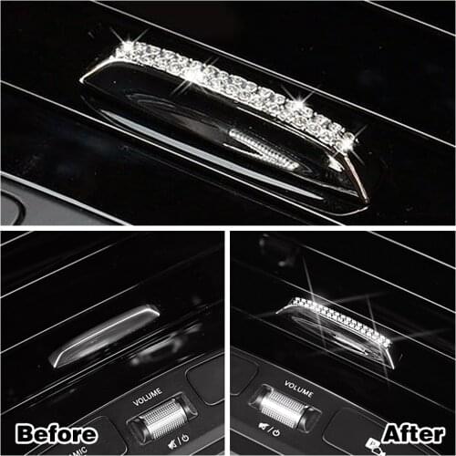 For Mercedes Benz GLB Class GLB220 GLB250 2020 2021 Center Console Storage Box Adjust Switch Button Crystal Trim