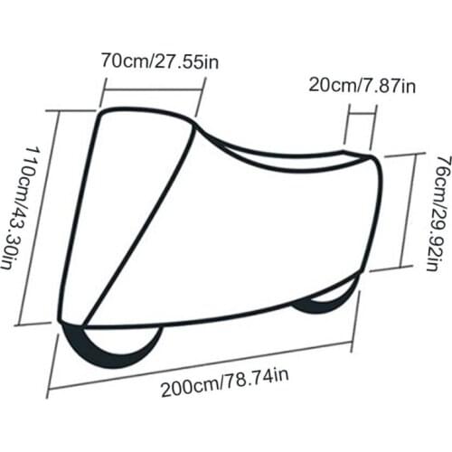 Outdoor Bike Cover MTB Road Bicycle Protector Case Protective Gear Dustproof Waterproof UV Protection Shelter with Lock 03KA